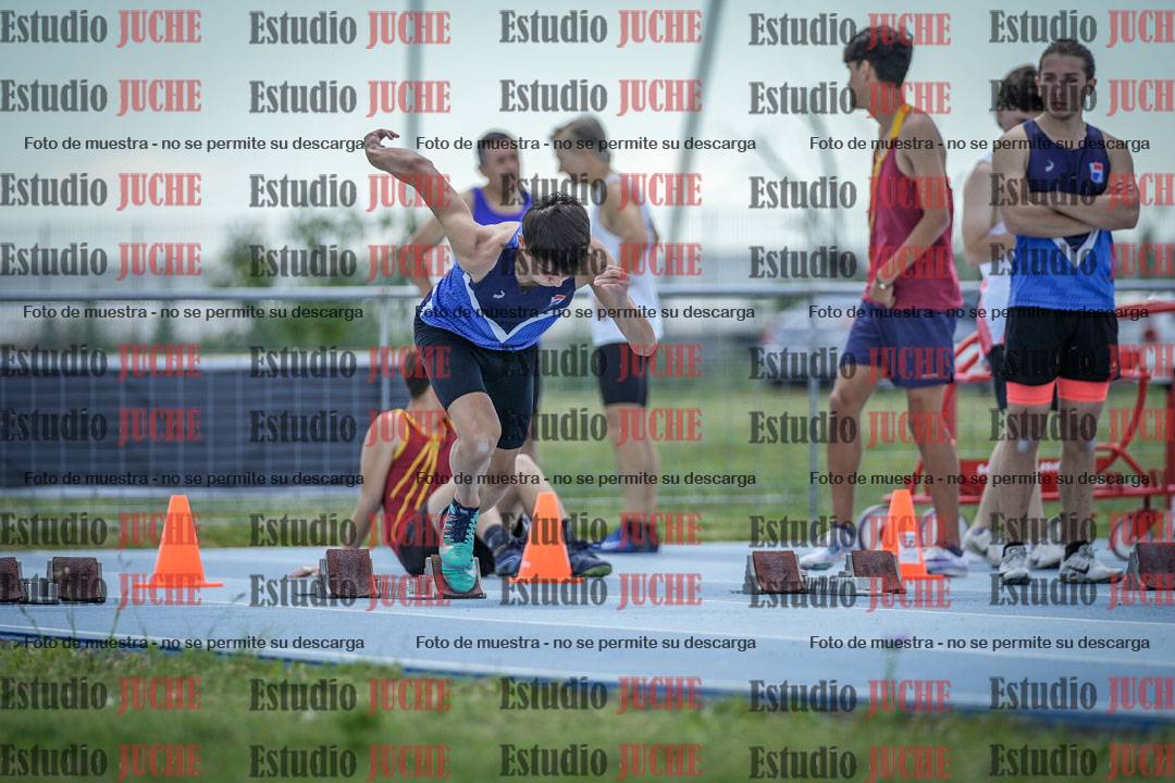 Fotos de los 100 m llanos de varones