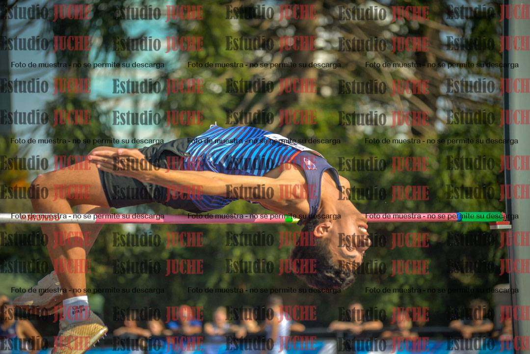 Fotos del salto en alto de varones