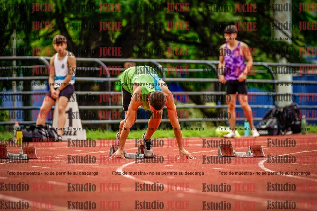 Fotos de los 100 m llanos de varones