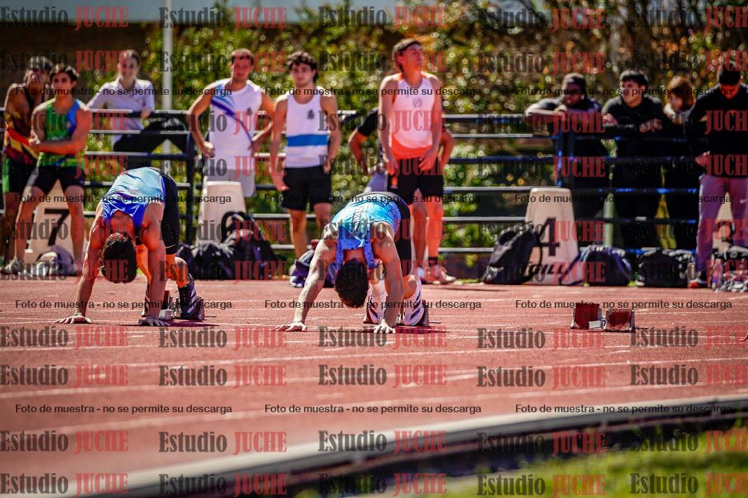 Fotos de los 100 m de varones