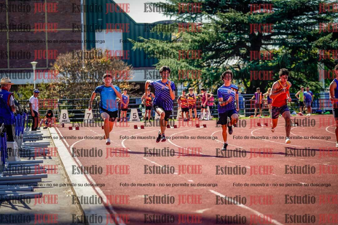 Fotos de los 100 m llanos de varones