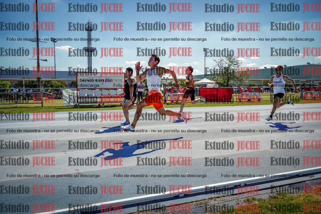Fotos de los 100 m llanos de varones