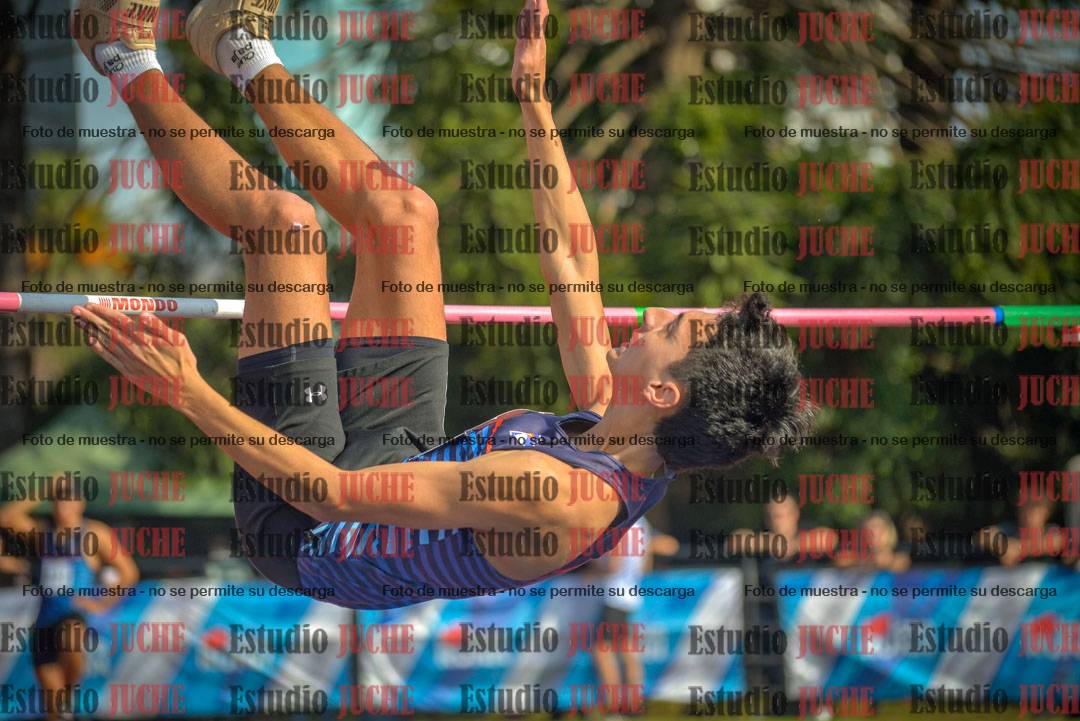 Fotos del salto en alto de varones