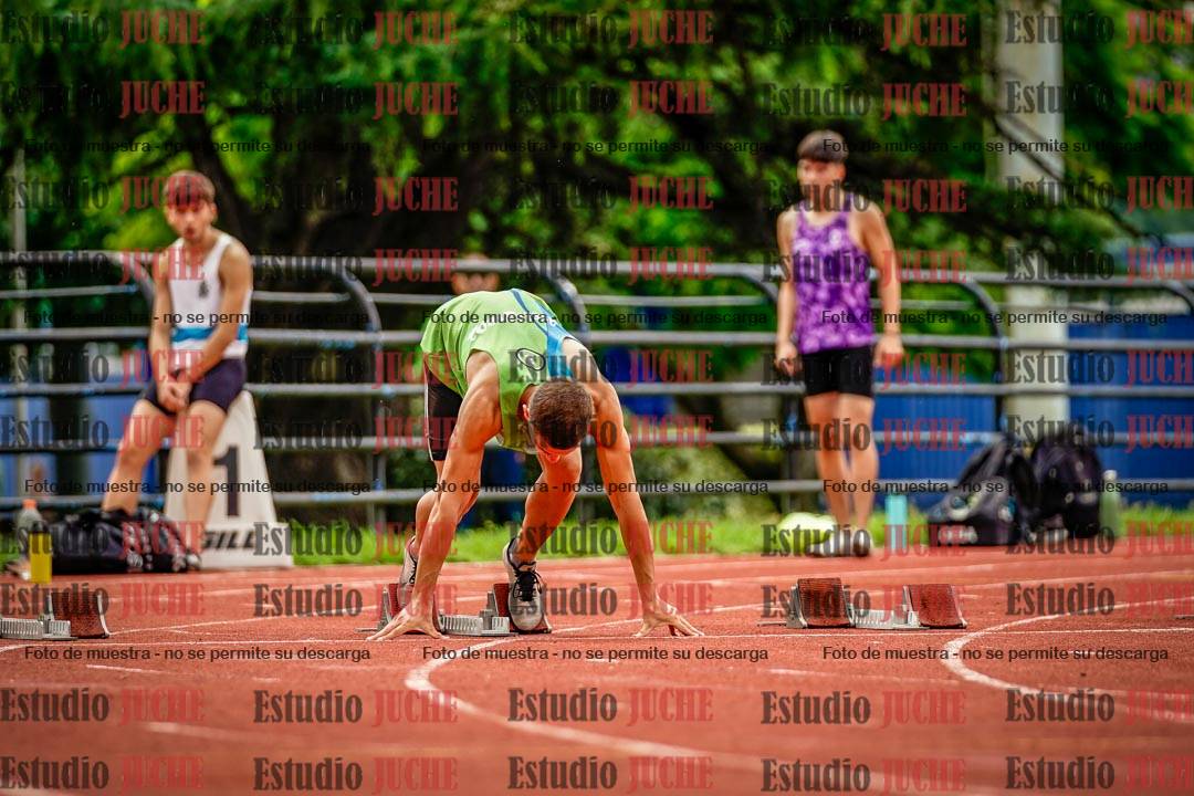Fotos de los 100 m llanos de varones