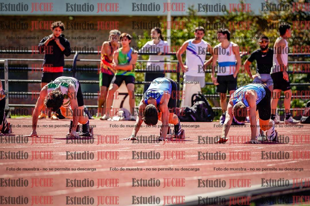 Fotos de los 100 m de varones