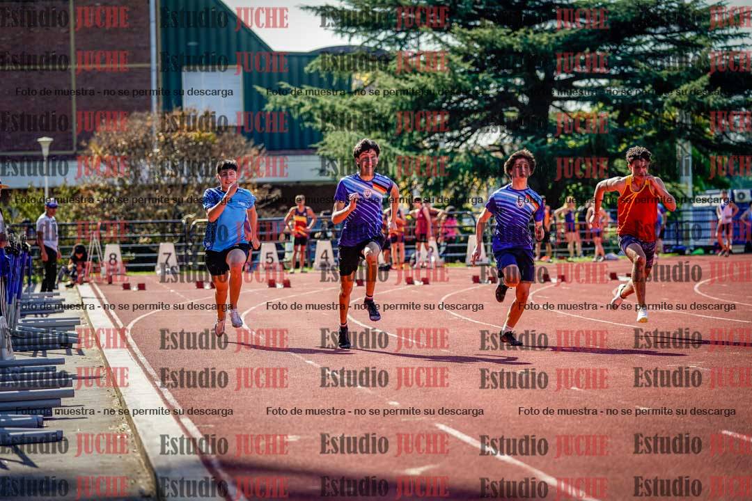 Fotos de los 100 m llanos de varones