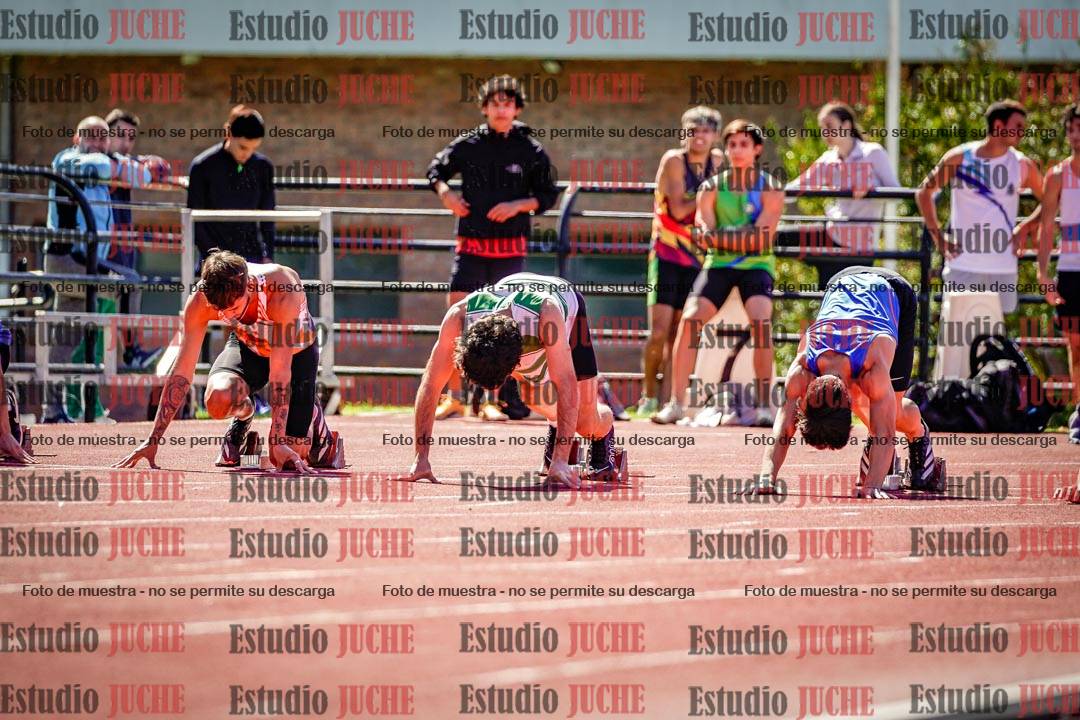 Fotos de los 100 m de varones