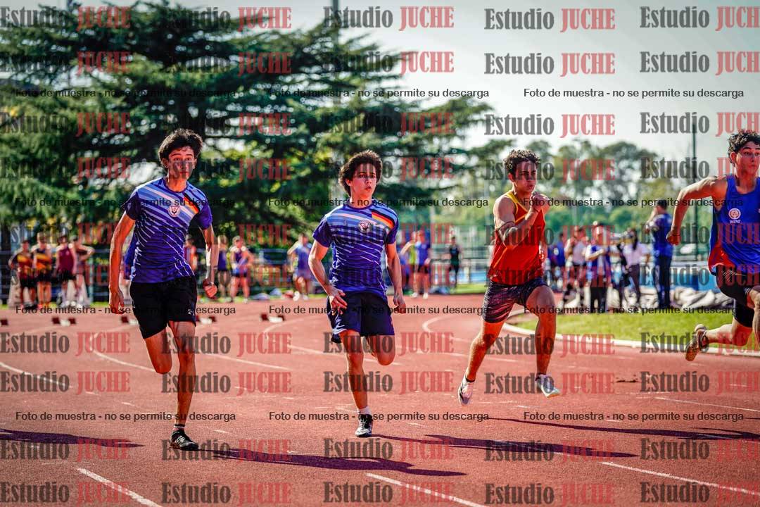 Fotos de los 100 m llanos de varones