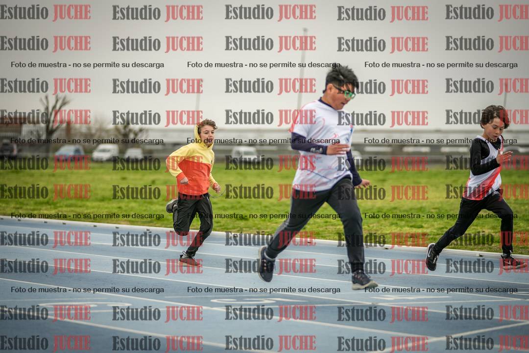 Fotos de los 50 m llanos de varones - U12