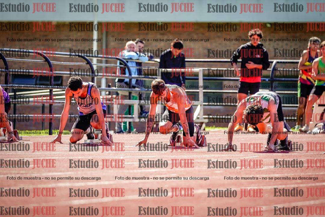 Fotos de los 100 m de varones