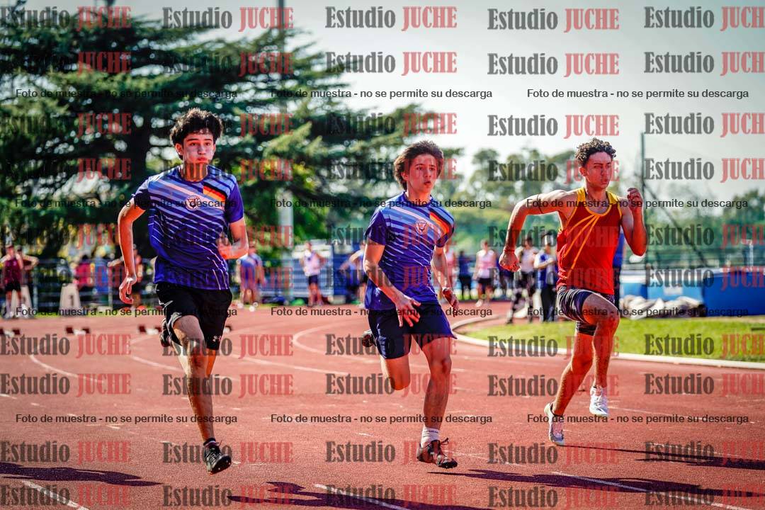 Fotos de los 100 m llanos de varones