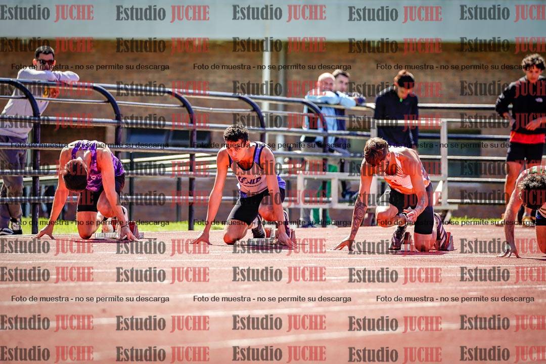 Fotos de los 100 m de varones