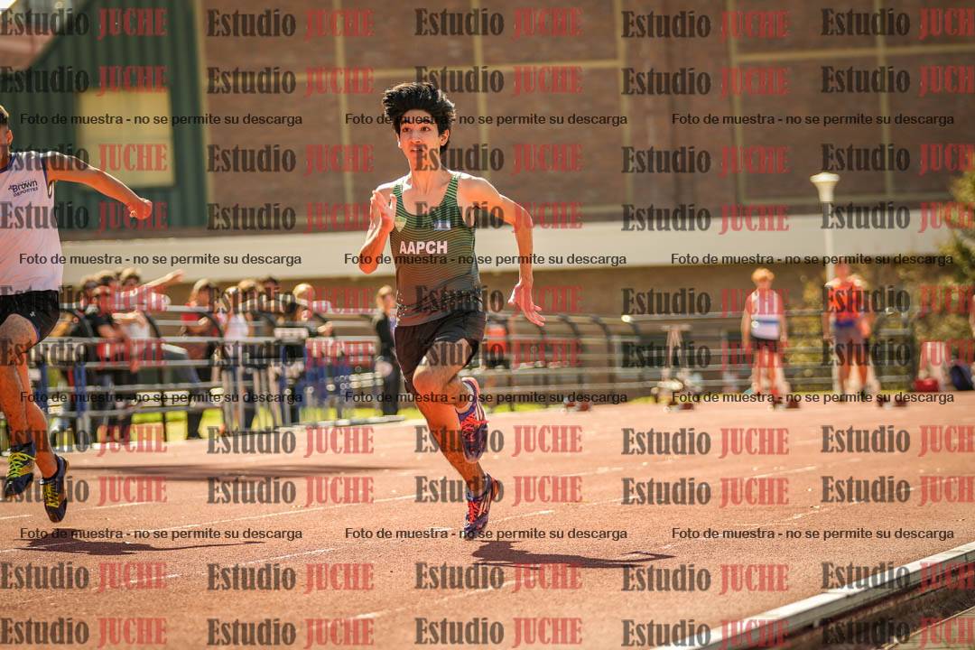 Fotos de los 100 m llanos de varones
