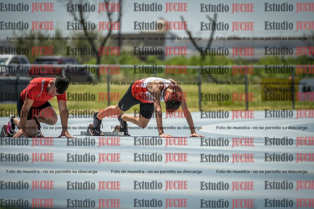 Fotos de los 100 m llanos de varones