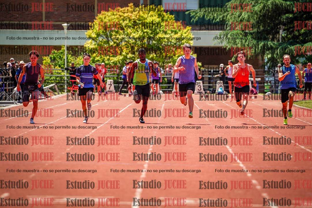 Fotos de los 100 m llanos de varones