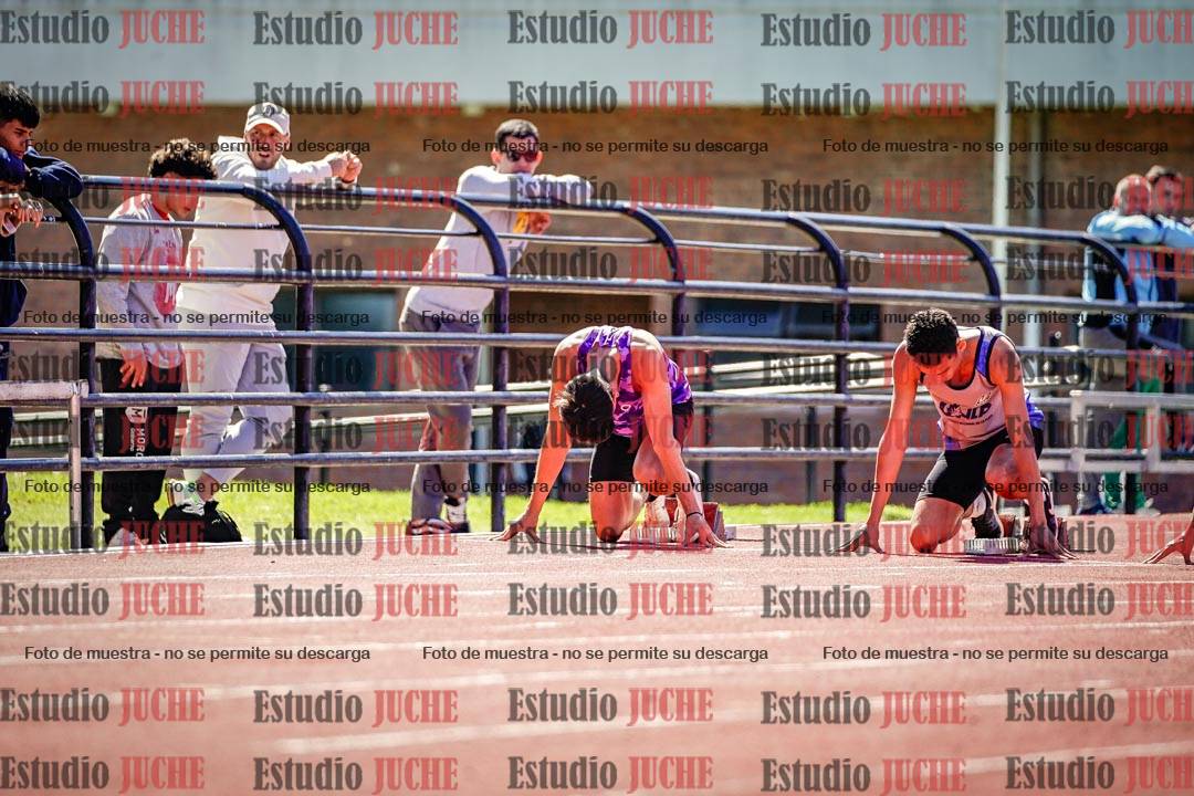 Fotos de los 100 m de varones