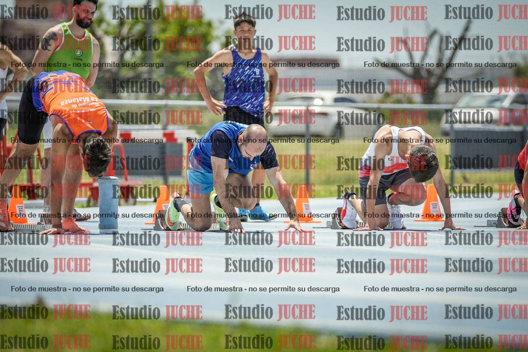 Fotos de los 100 m llanos de varones