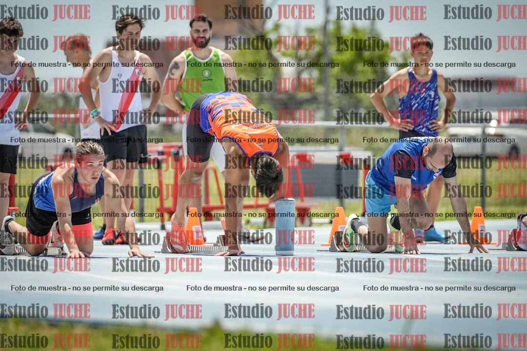 Fotos de los 100 m llanos de varones