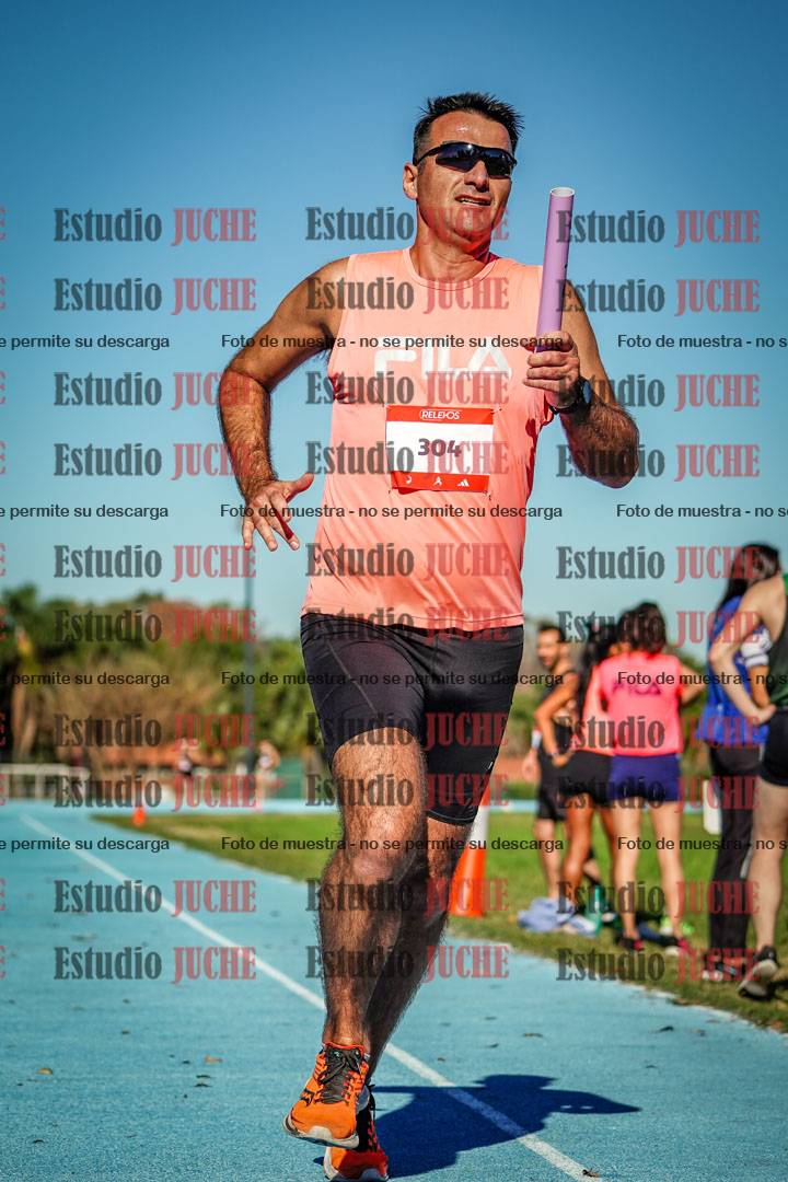Fotos durante los relevos