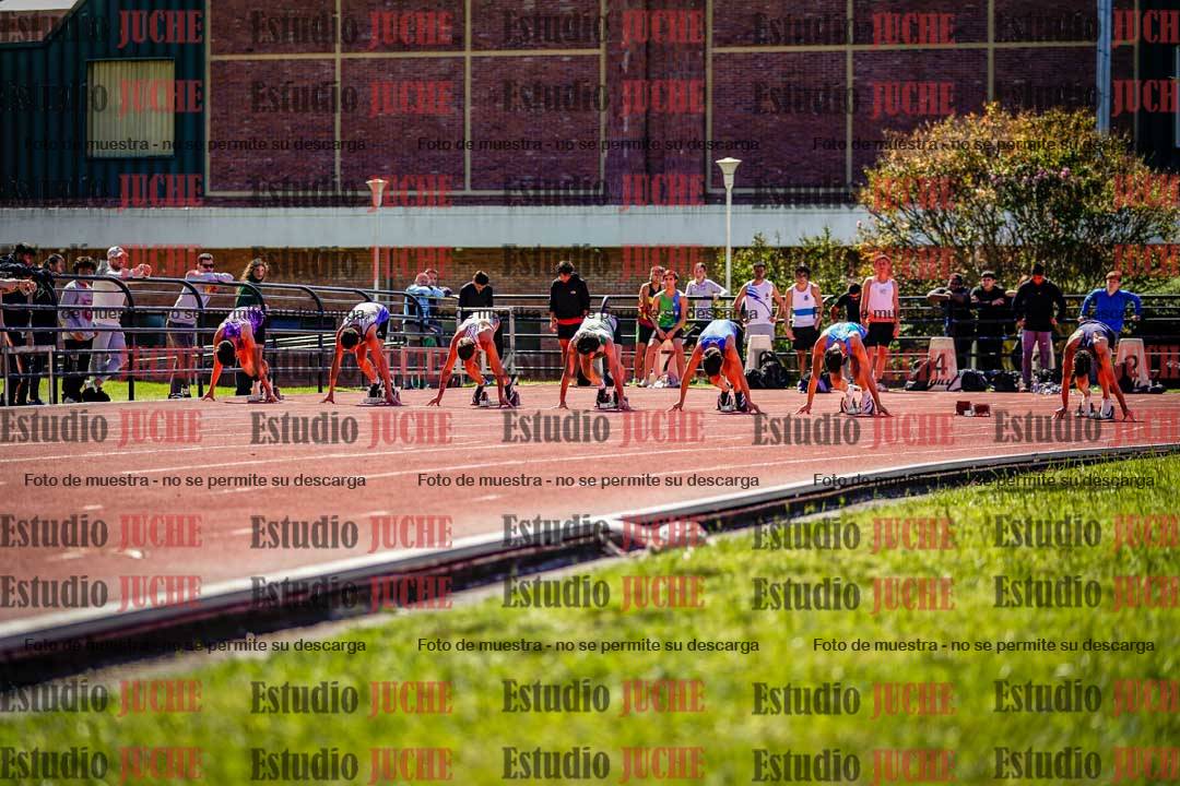 Fotos de los 100 m de varones