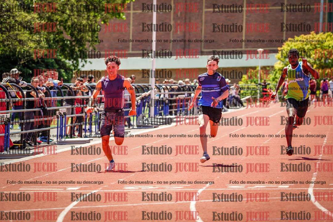 Fotos de los 100 m llanos de varones