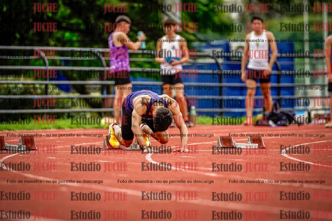 Fotos de los 100 m llanos de varones