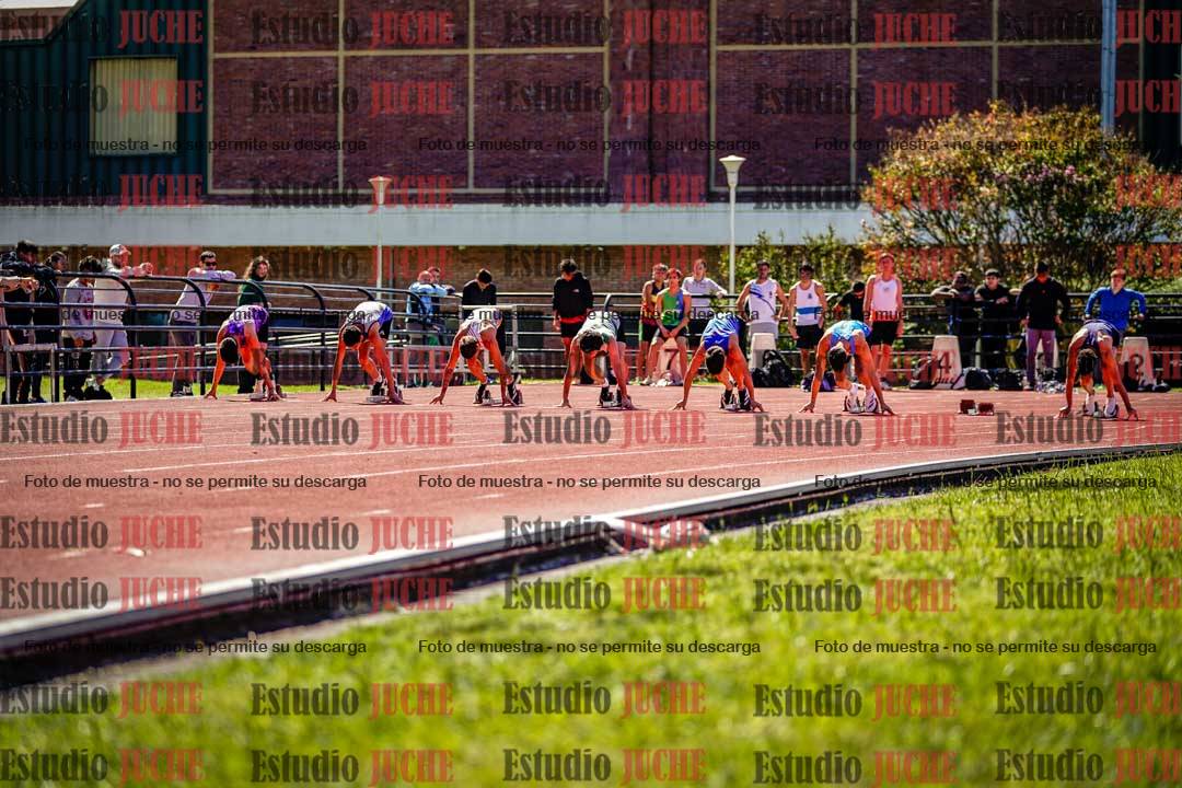 Fotos de los 100 m de varones