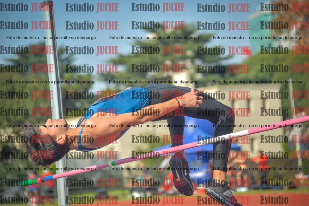Fotos del salto en alto de varones