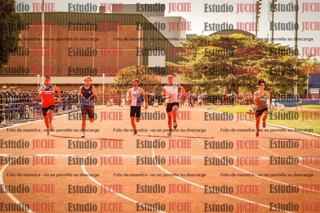 Fotos de los 100 m llanos de varones