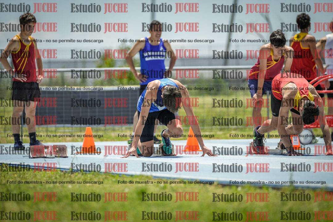 Fotos de los 100 m llanos de varones