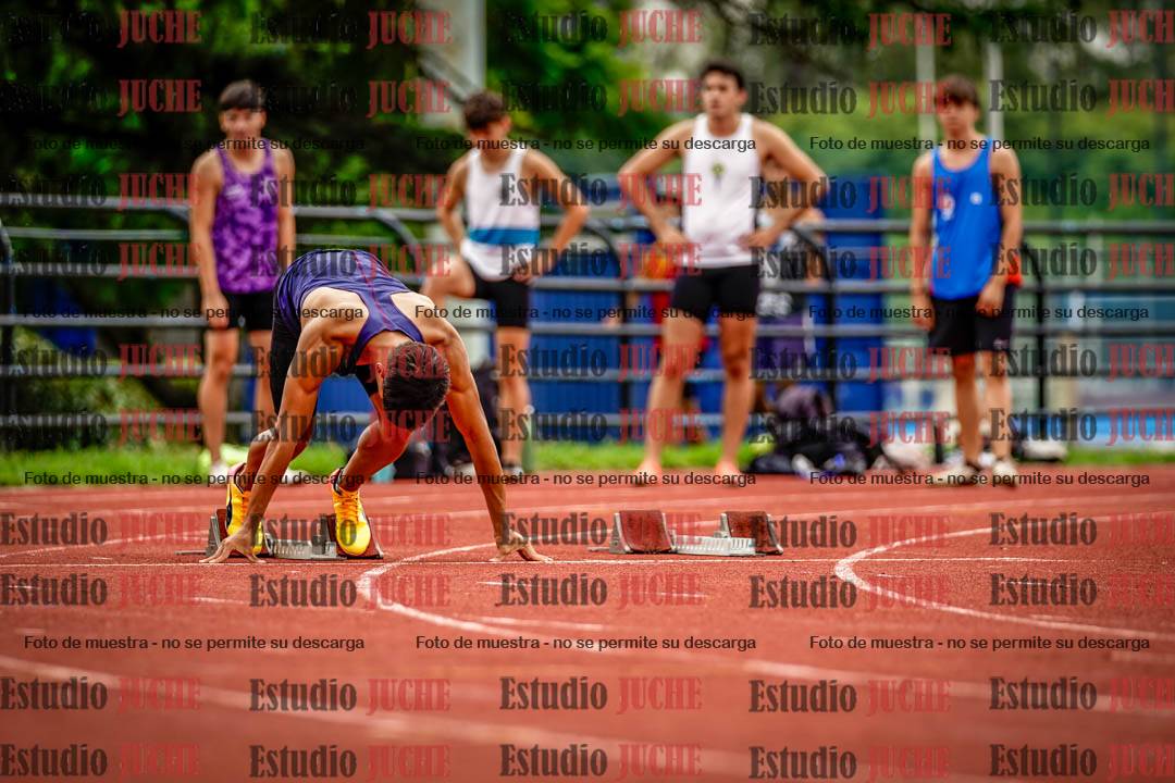Fotos de los 100 m llanos de varones