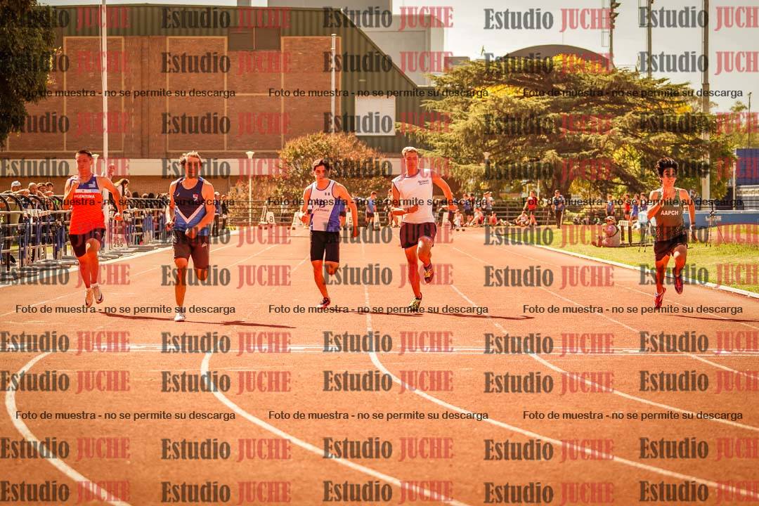 Fotos de los 100 m llanos de varones