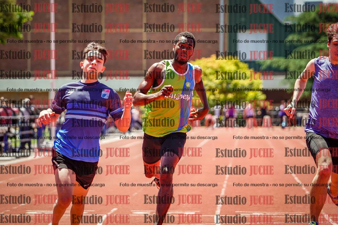 Fotos de los 100 m llanos de varones
