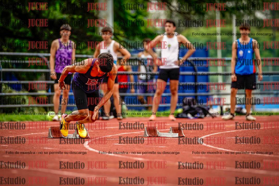 Fotos de los 100 m llanos de varones