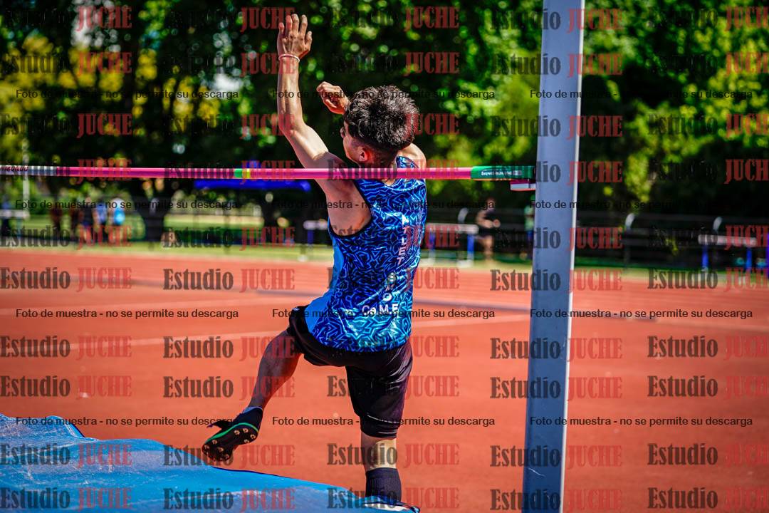 Fotos del salto en alto de varones