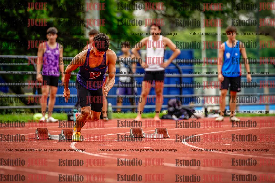 Fotos de los 100 m llanos de varones