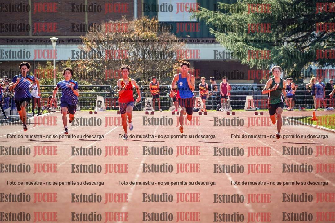 Fotos de los 100 m llanos de varones