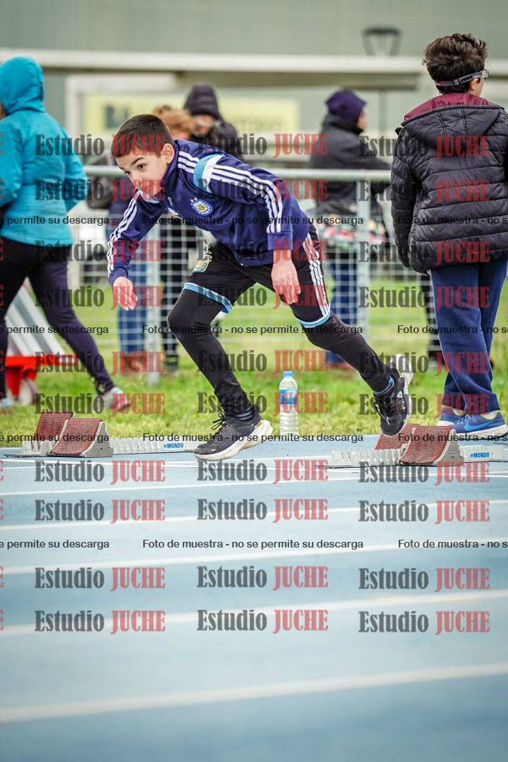 Fotos de los 50 m llanos de varones - U12