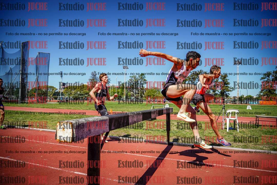 Fotos de los 3000 m con obstáculos de varones