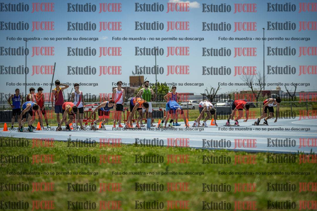 Fotos de los 100 m llanos de varones
