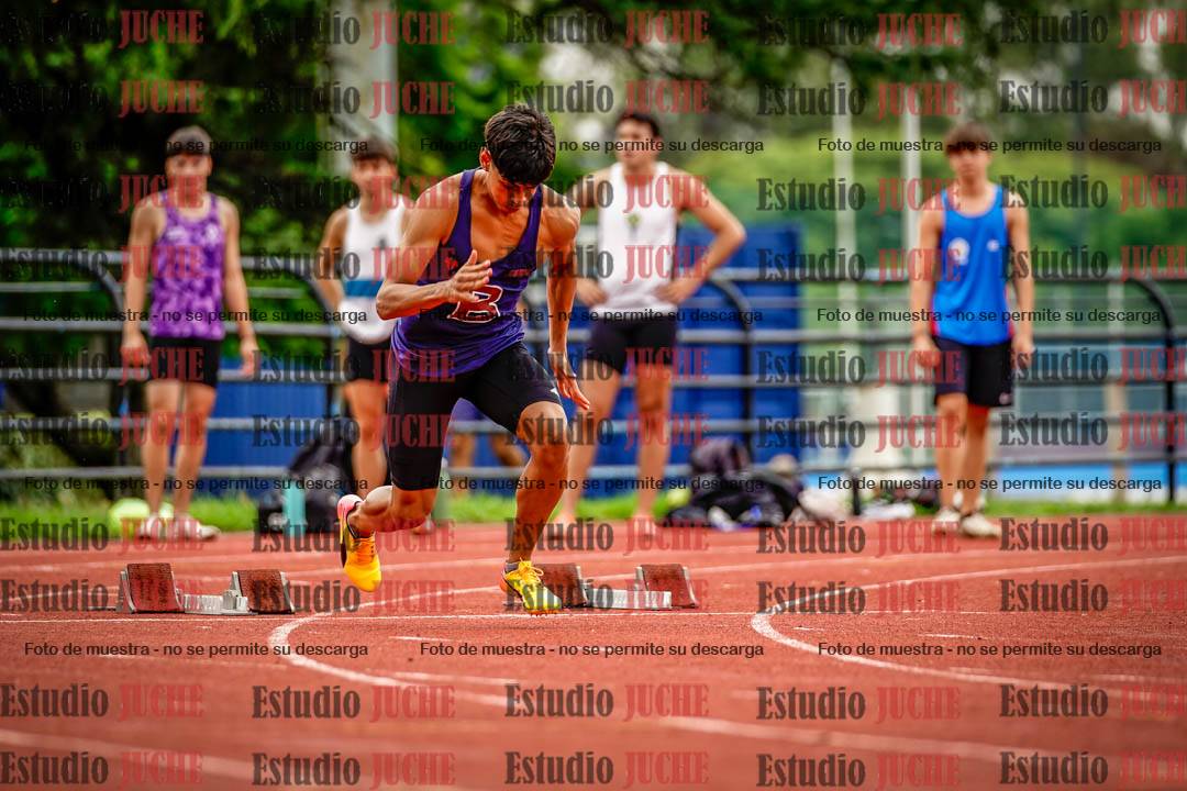 Fotos de los 100 m llanos de varones