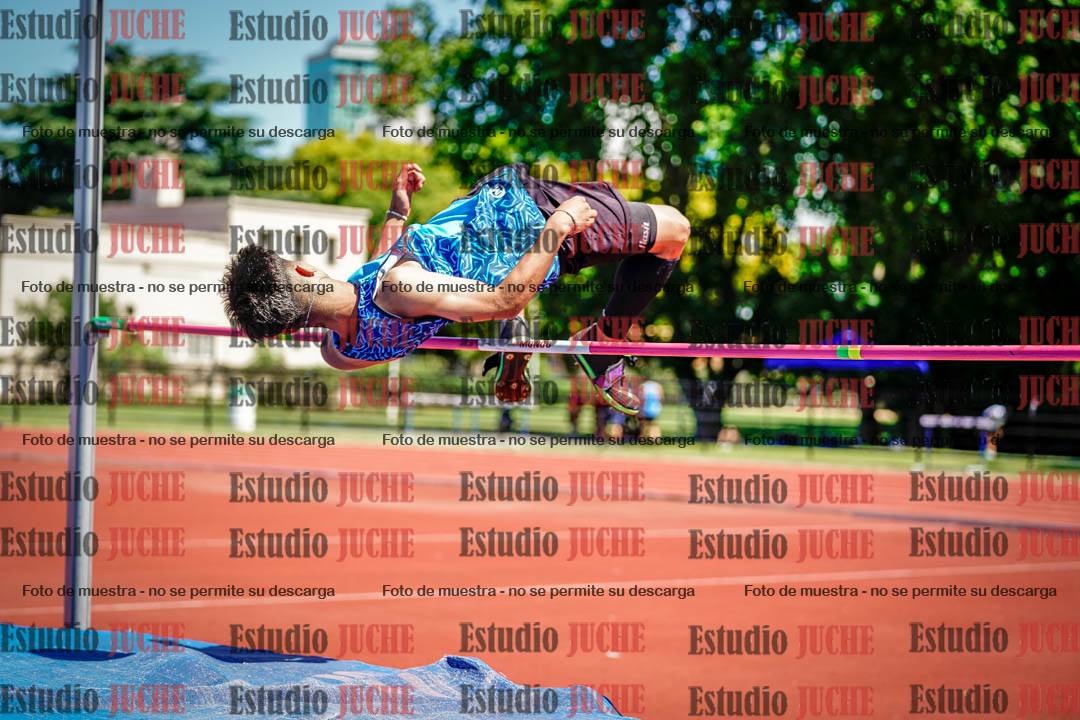 Fotos del salto en alto de varones
