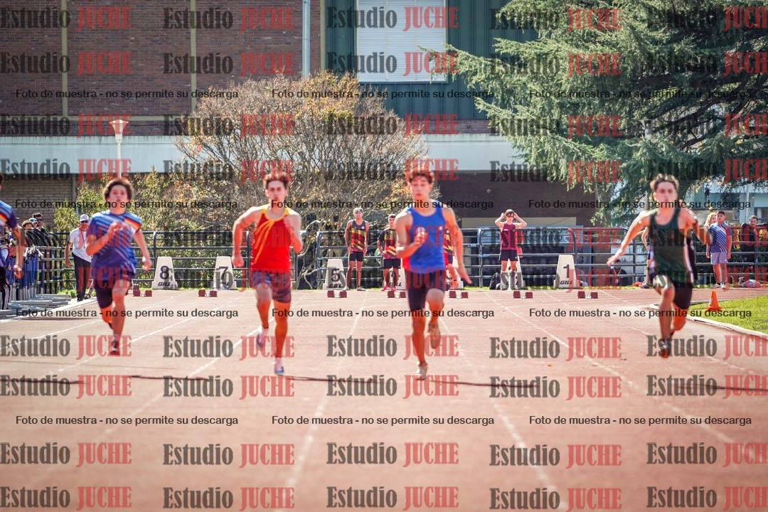 Fotos de los 100 m llanos de varones