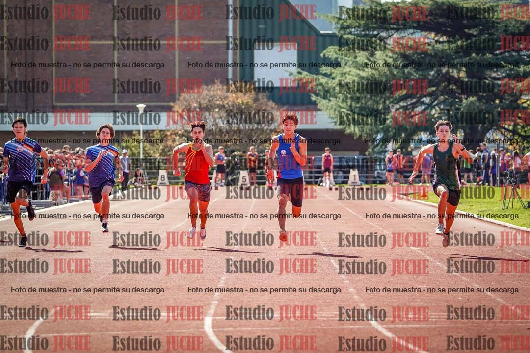 Fotos de los 100 m llanos de varones
