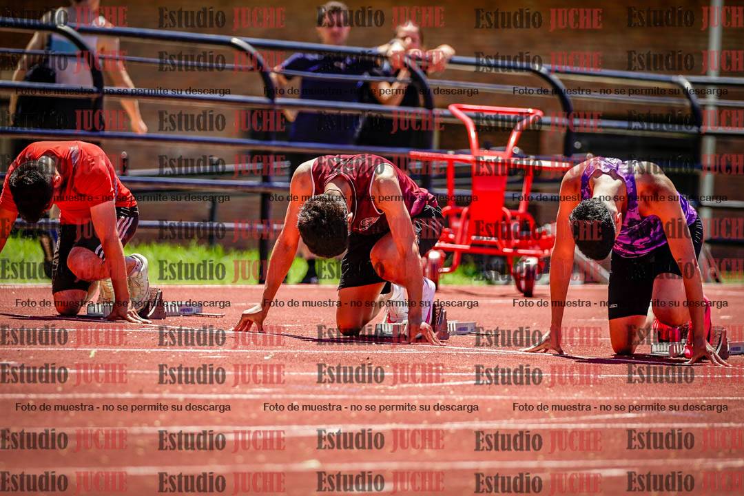 Fotos de los 100 m llanos de varones