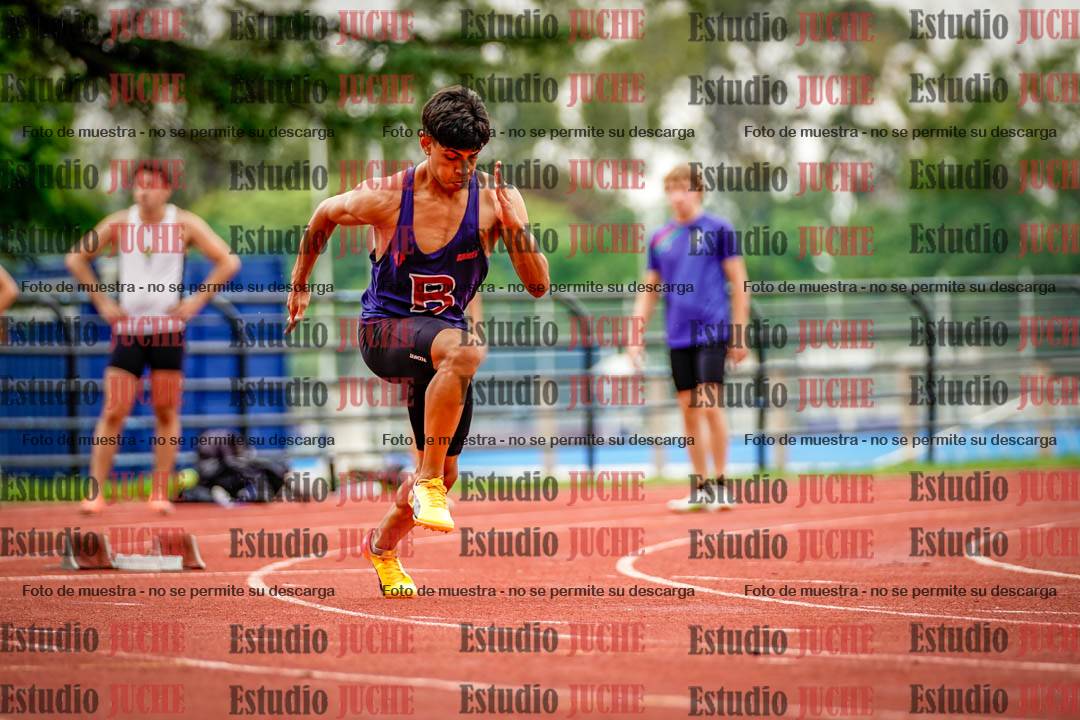 Fotos de los 100 m llanos de varones