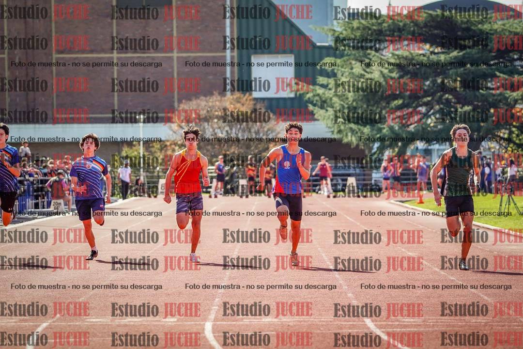 Fotos de los 100 m llanos de varones