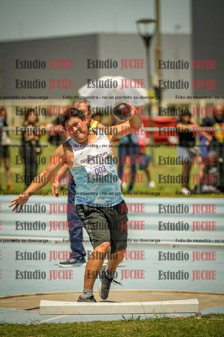Fotos del lanzamiento de bala de varones LIBRE/MASTER - FINAL