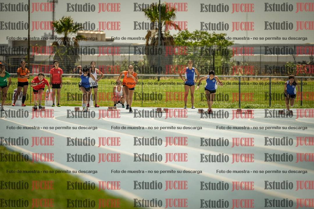 Fotos de los 100mts llanos de mujeres y varones AZUL/NARANJA (Promocional TAIN) - FINAL