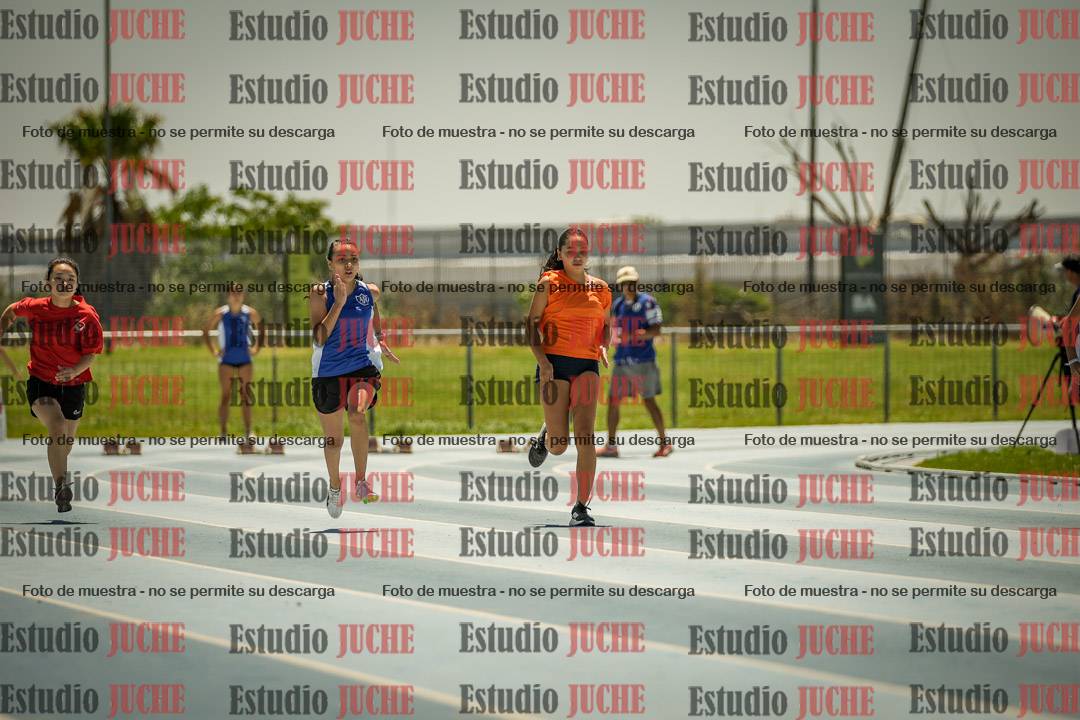 Fotos de los 100mts llanos de mujeres y varones AZUL/NARANJA (Promocional TAIN) - FINAL